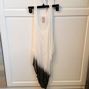 Raw+ fine fabric flowy dip dyed tank